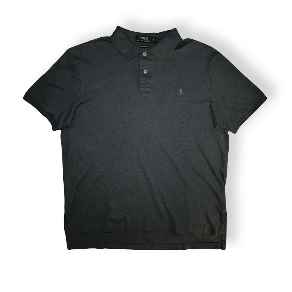 🌴Polo Ralph Lauren Pima Cotton Slim Fit Polo Shirt | Medium | Navy Blue